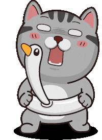 Cat Shouting Sticker by VITA VITA ‧ 塔仔不正經