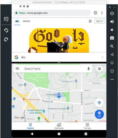 rehanhooda giphyupload android q foldable smartphones android q beta 2 GIF