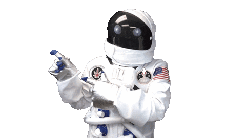 Space Moon Sticker by Kosmik Brands