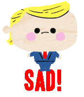 donald trump no Sticker by Bubble Punk