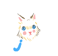 Cat Wink Sticker by caridibuja