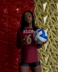 Elon Volleyball GIF by Elon Phoenix