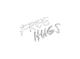 Calligraphy Hug Me Sticker