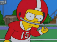 Lets Go Football GIF by The Simpsons