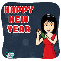 New Year Party GIF by Bobble