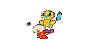 AdamWaMishmish jumping characters educational ت Sticker