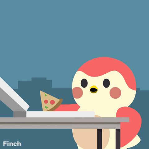 Hungry Pizza Time GIF by Finch Care