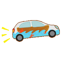 LosCurricanesMX delivery comida azul mar Sticker