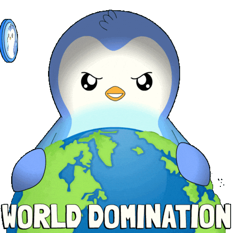 Revolve World Domination Sticker by Pudgy Penguins