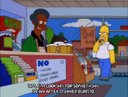 Season 9 Burrito GIF by The Simpsons