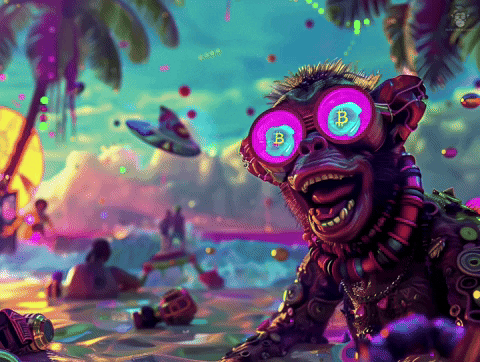 Mekonkee bitcoin monkey halving bitcoin halving GIF