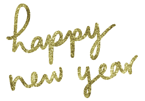 New Year Glitter Sticker