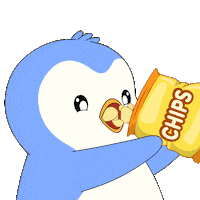 Hungry Potato Chips Sticker by Pudgy Penguins