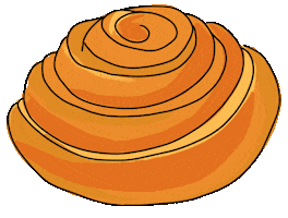 Cinnamon Roll Sticker by feierSun