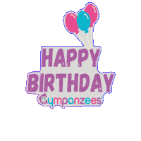 Happy Birthday Sticker by Gympanzees