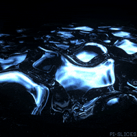 pislices 3d blue trippy wave GIF