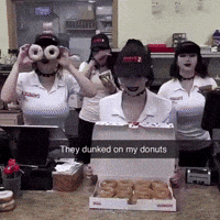 Dunkin Donuts Goth GIF by Respective