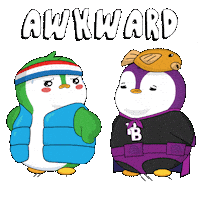 Awkward Penguin Sticker by Pudgy Penguins