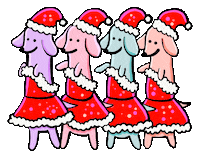 Dog Christmas Sticker by Stefanie Shank