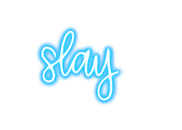 neon slay Sticker
