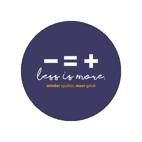 Less Is More Sticker by Avansa Limburg