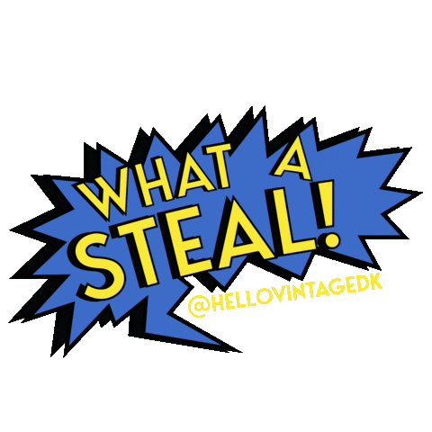 shopping steal Sticker by HELLO VINTAGE
