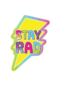 Stay Rad Lightning Bolt Sticker by Teacher Created Resources