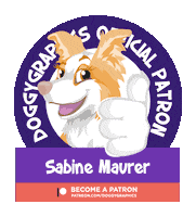 Patron Sabine Sticker by Doggygraphics
