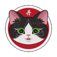 Cat Calculate Sticker