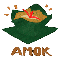 whoatemy_sushi cambodia khmer nai amok Sticker