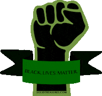 Black Lives Matter Racism Sticker by Solid Treasures