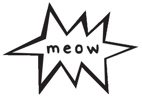 Meow Leo Sticker by Ex-Voto Design / Leslie Saiz