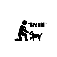 Canineperformance break dog training canine performance verbal markers Sticker