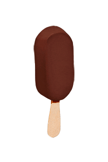 mustloveco chocolate ice cream bite novelty Sticker
