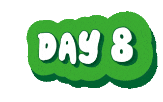 Day 8 Running Sticker