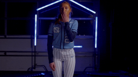 Softball Kiss GIF by UNC Tar Heels