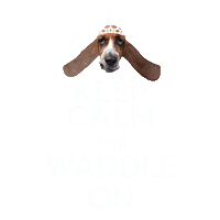 Keep Calm Basset Hound Sticker