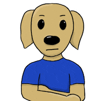 Effectme93 dog angry cane arrabbiato Sticker