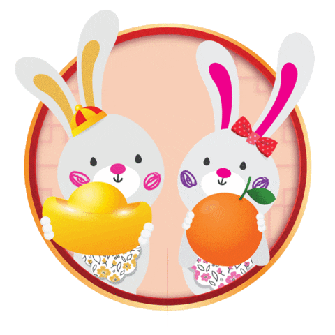 New Year Bunny Sticker by Guardian Malaysia