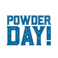 snowshoemountain powder day pow day snowshoemtn snowshoe wv Sticker
