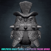 Sculpting Angry Birds GIF