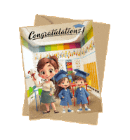 Boys Girls Graduation Sticker