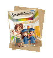 Boys Girls Graduation Sticker