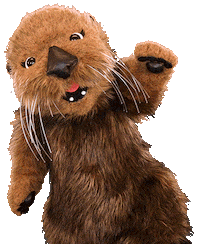 Sea Otter Hello Sticker by Aquarium of the Pacific