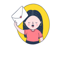 andreaortizmx mail email correo llegó el correo Sticker
