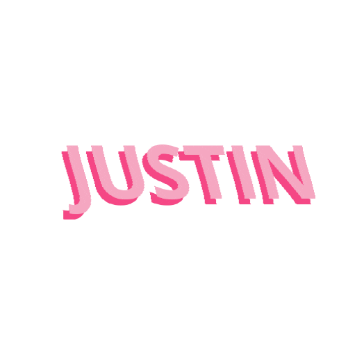 Justin Sticker by Peaky Digital