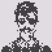 Black And White Pixels GIF