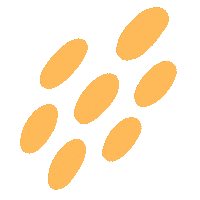 Orange Dots Sticker