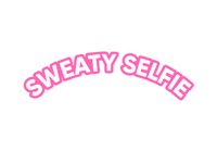 Sweaty Selfie Sticker by growwithjo