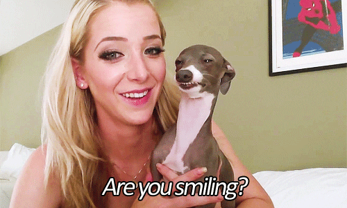 smiling GIF